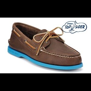 Sperry Top Sider Brown Shoes with Mint Sole